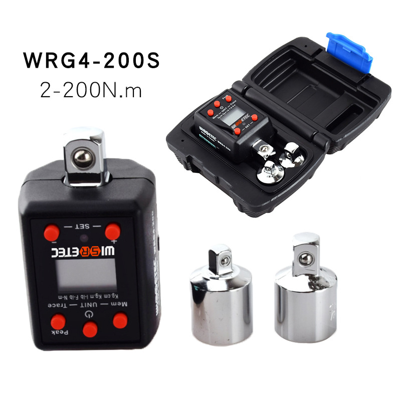 Venta caliente de alta precisión electrónica pantalla digital medidor de par biela 1.5-1000NM gran par de torsión llave