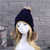 Woolen warm fashionable knitted hat with hood, 2021 collection, wholesale