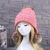 Woolen warm fashionable knitted hat with hood, 2021 collection, wholesale