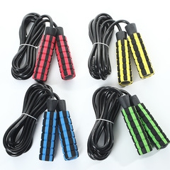 New model bearing thickened rubber rope skipping rope for adult fitness exercise weighted skipping rope for students and middle school competition PVC skipping rope