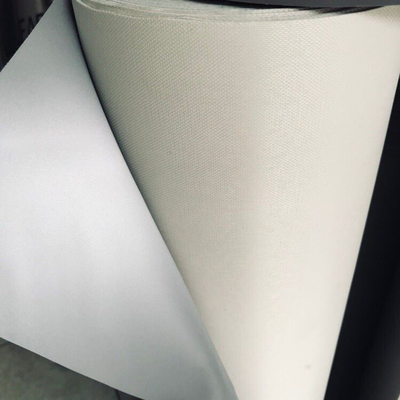 现货批发加厚PVC革反光料 高亮化纤反光布 灰色反光皮革0.8毫米厚