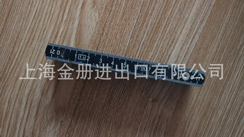 Cross-border Plastic Folding Ruler Plastic Folding Scale Folding Ruler 1 Meter 10 Fold Black ABS Ruler
