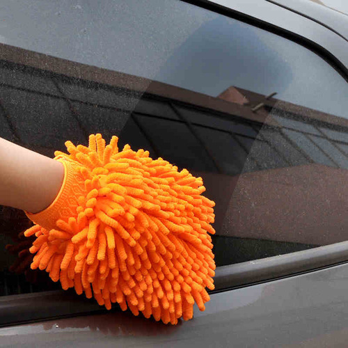 Car wash and wipe car double-sided chenille gloves coral polyps plus velvet thickened car rag car wash beauty cleaning tools