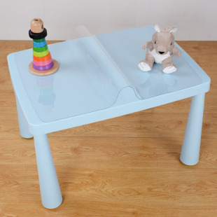 Children's table and chair PVC desktop mat table mat transparent table mat heightening piece raising piece heightening mat
