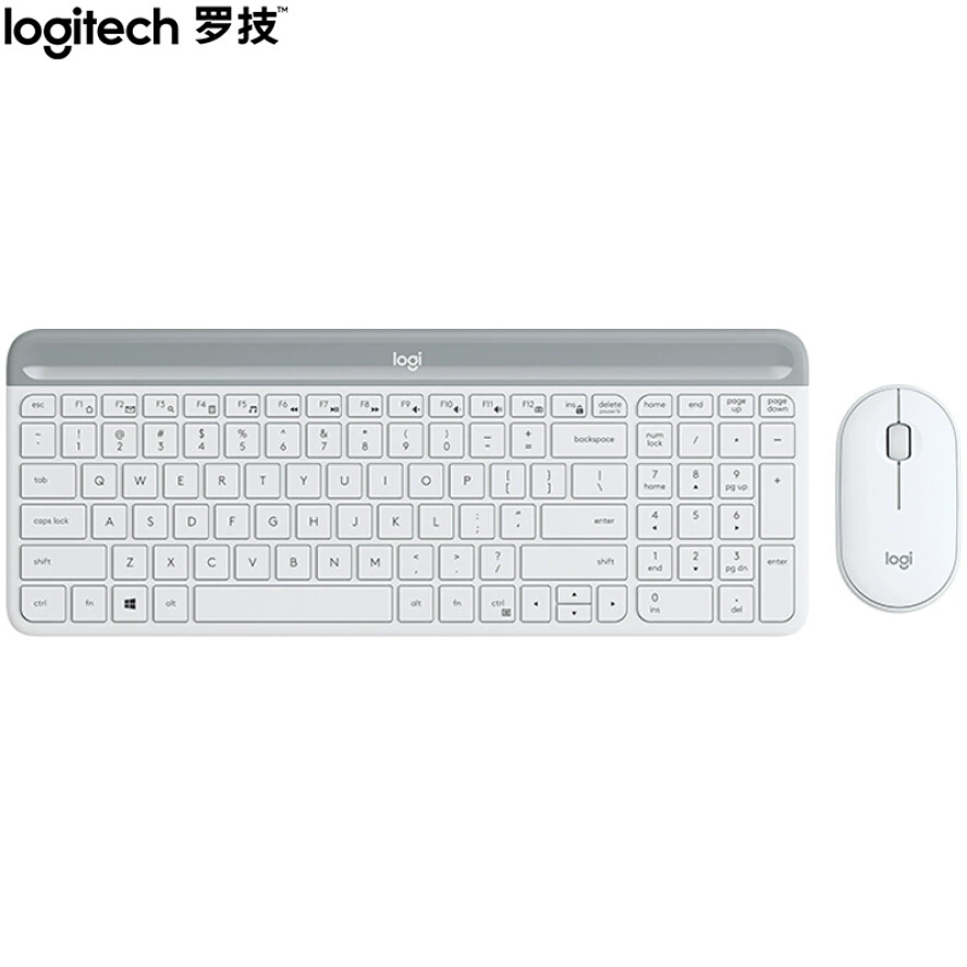 Logitech (Logitech) MK470 full -size ultra -thin home office F wireless keyboard mouse set