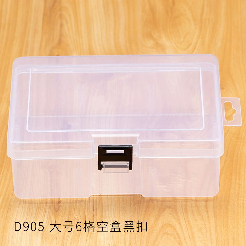 Factory wholesale transparent plastic PP empty box product packaging outer box component fishing gear jewelry parts parts storage box