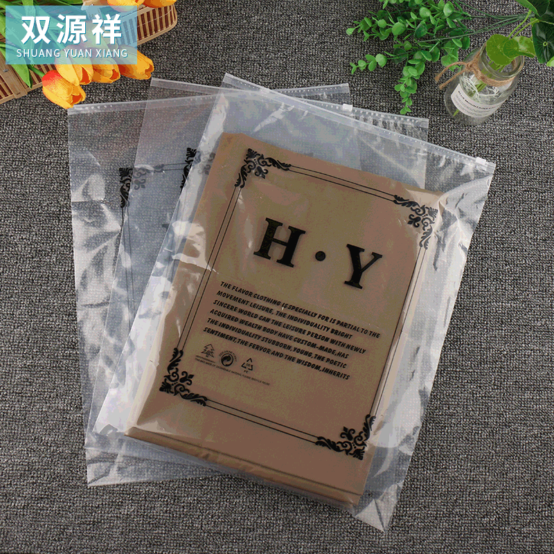 青岛厂家加工PE包装袋服装包装袋 拉链袋透明磨砂彩印平口袋