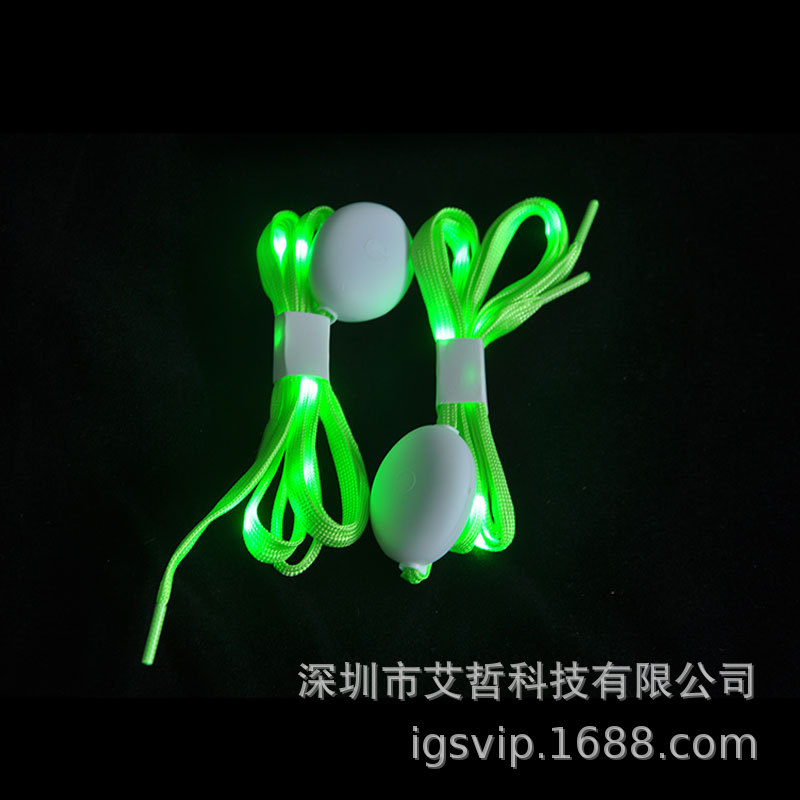 Nueva tierra empuje cordón luminoso LED perezoso zapatos luminosos luz juventud tejida cinta de nylon suministro directo de fábrica al por mayor
