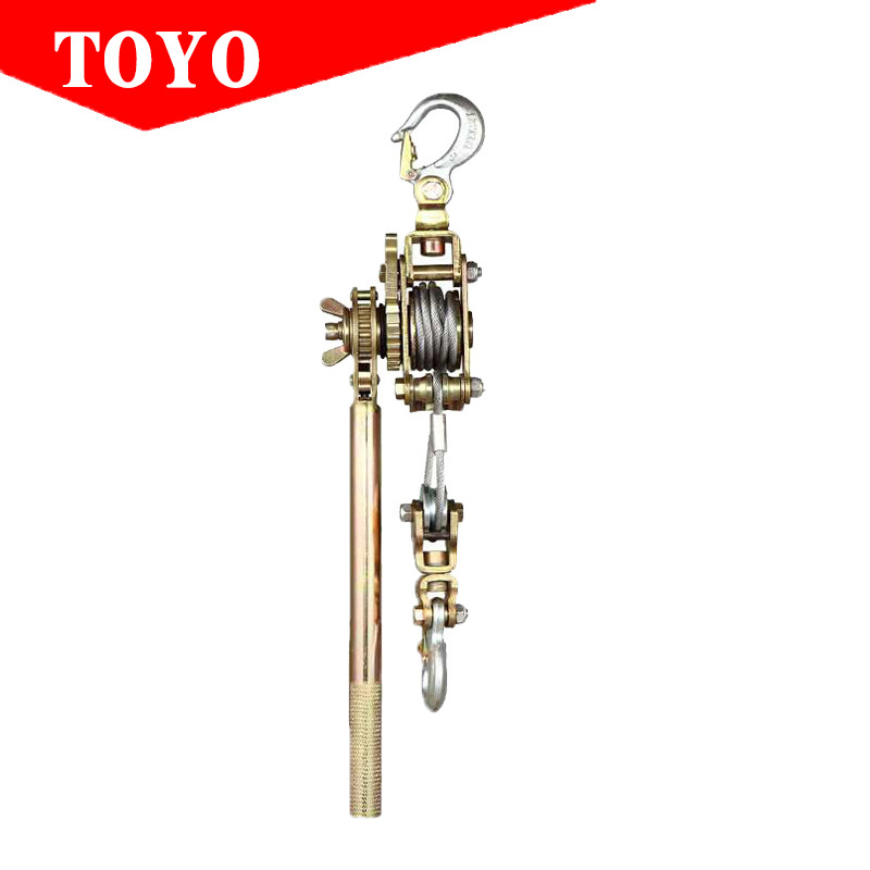 日本紧线器手扳葫芦多功能钢丝绳拉紧器 钢丝绳收紧器电力拉紧器