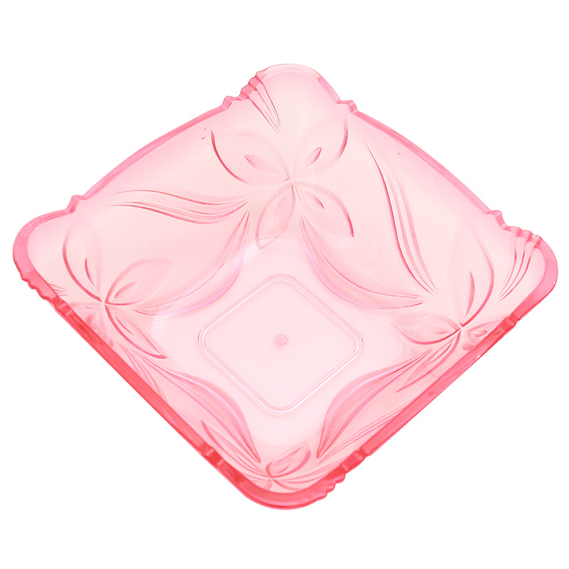 Plato de frutas transparente de plástico, estilo europeo moderno