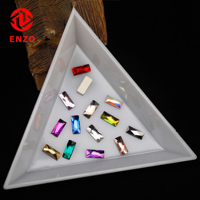 Factory wholesale 3*7K9 Crystal long nail jewelry diamond nail decoration Super Flash Japanese flat Crystal Diamond Factory wholesale 3*7K9 Crystal long nail jewelry diamond nail decoration Super Flash Japanese flat Crystal Diamond