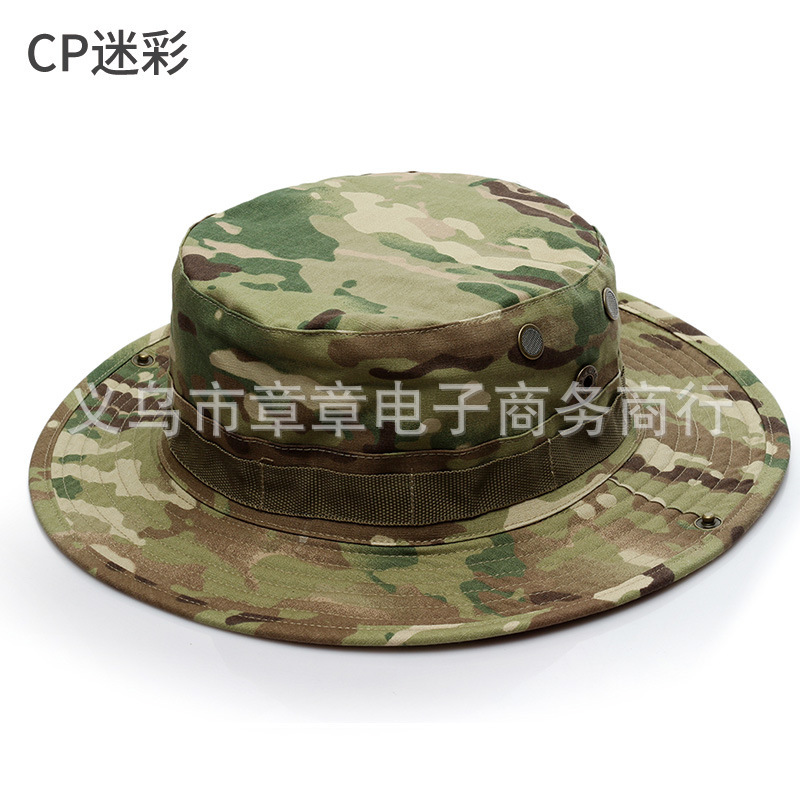 货源 军迷圆边帽 户外奔尼帽蟒纹帽迷彩帽子登山遮阳帽现货|undefined