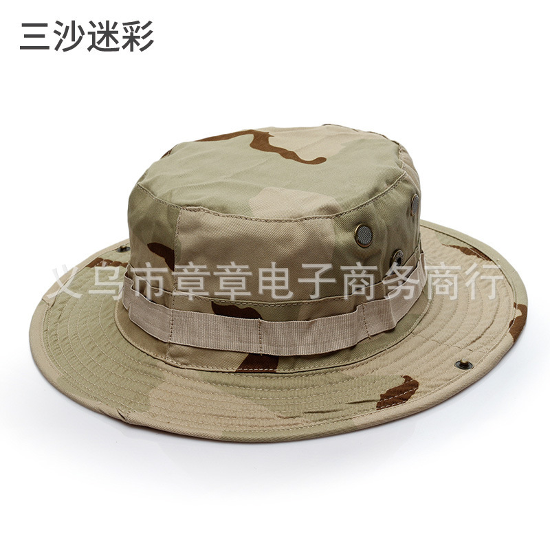 货源 军迷圆边帽 户外奔尼帽蟒纹帽迷彩帽子登山遮阳帽现货|undefined
