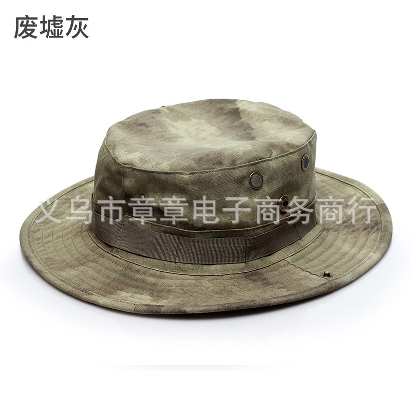 货源 军迷圆边帽 户外奔尼帽蟒纹帽迷彩帽子登山遮阳帽现货|undefined