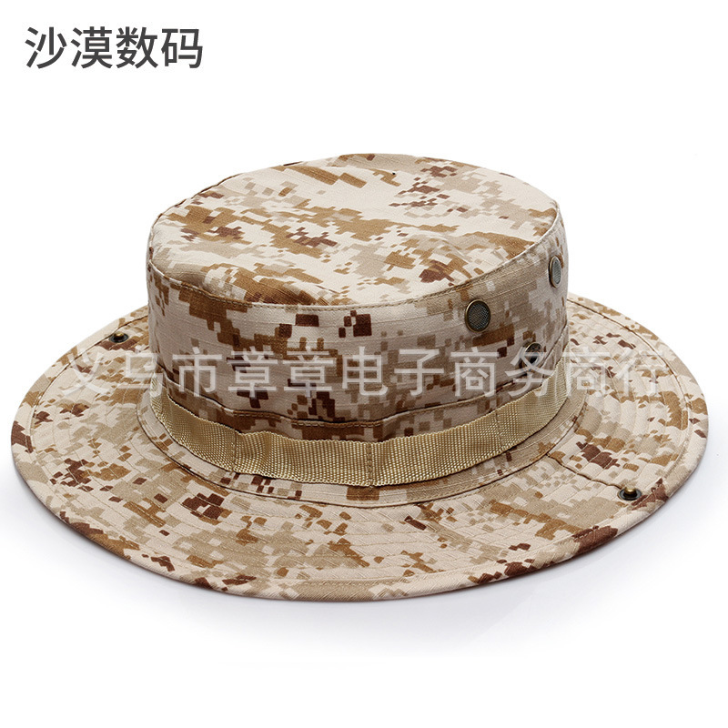 货源 军迷圆边帽 户外奔尼帽蟒纹帽迷彩帽子登山遮阳帽现货|undefined
