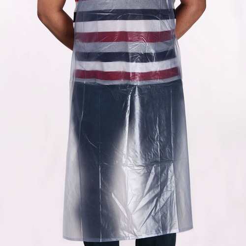 Household PVC 1.2-meter white transparent factory food market waterproof anti-dirty half-body work adult neck hanging home