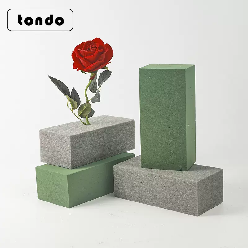 唐德鲜花泥鲜花包装材料加强型花泥散装覆膜单块花泥雅士花泥批发