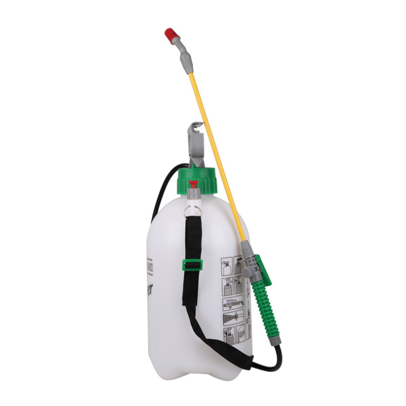 5 l/8 L hombro-tipo pulverizador de presión de aire manual jardinería riego y pulverización Desinfección del sitio regadera de plástico
