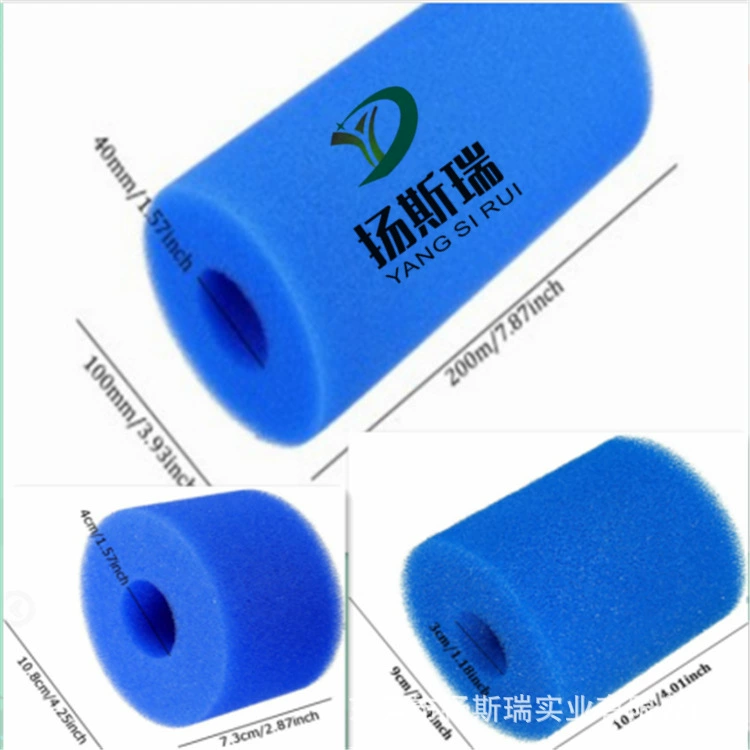 Оптовая пена для бассейна Intex S1 фильтр губчатая трубка синяя мытье Чистая Губка фильтр цилиндрический сердечник