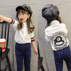 Girls' Checkered Shirt 2024 Spring and Autumn New Children's Clothing Kids Long-Sleeve Pure Cotton Blouse Versatile Baby Top