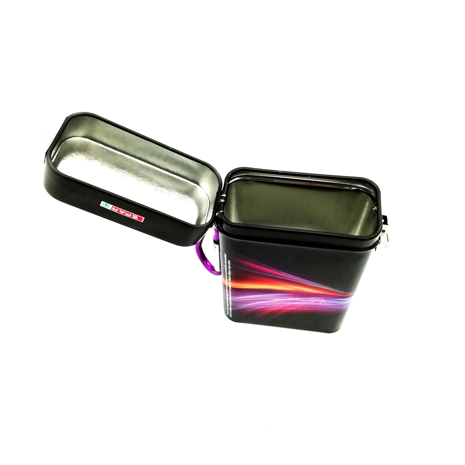 马口铁锁扣盒包装 儿童携带式卡片铁盒 卡片铁盒包装