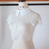 Demi-season lace false collar, universal shirt, decorations, Korean style, lace dress