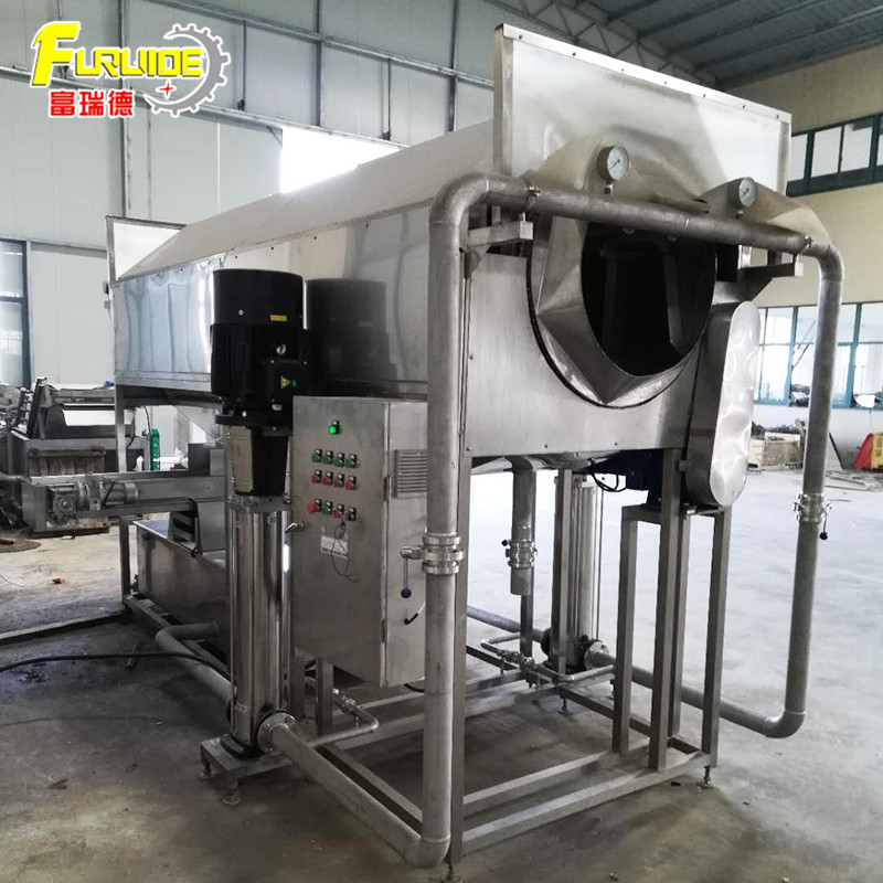 山东诸城批发核桃仁去皮清洗机 滚厂家销售筒式多喷淋无损清洗机