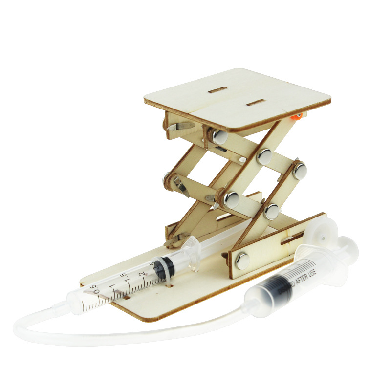 diy hydraulic lifting platform lift crane model technology small production children's scientific experiment toys wholesale