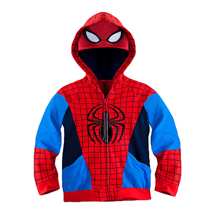 2023 transfronterizo de comercio exterior de los niños Spider-Man suéter chaqueta de dibujos animados de La Liga de Leyendas cremallera Sudadera con capucha
