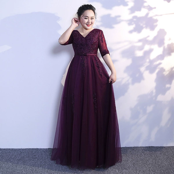 Purple long skirt