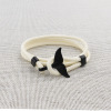 New Milan Line Ocean Series Anchor Style Whale Whale Bracelet Bennis Nian Couple Red Hand Rope