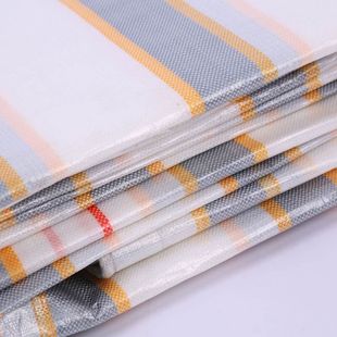 Wholesale polyethylene rain-proof tarpaulin high-middle PE waterproof tarpaulin Xinjiang direct supply gold bag silver crystal green color stripe cloth