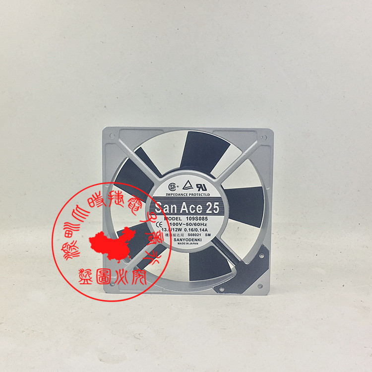 SANYO三洋 109S085 100V 13.5/12W 0.16/0.14A 120*120*25MM 风扇