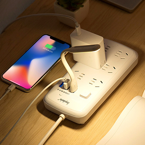 Multifunctional Smart Plug with USB Power Strip Cordless Student Dormitory Wall-Mountable Multi-Outlet Power Strip