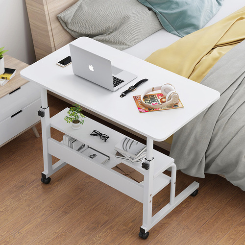 Bedside lift table, lazy table, simple laptop table, bed home simple modern movable lift table