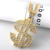 Necklace hip-hop style, accessory, 18 carat