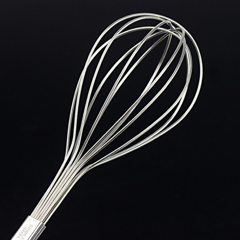 Batidor de huevos manual Longxiang, batidor de huevos de acero inoxidable 304, utensilios de cocina para el hogar, fabricante de palos para revolver masa