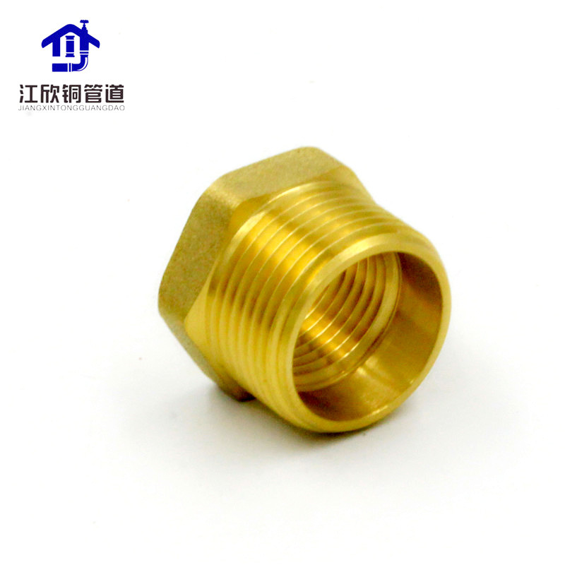 Latón recto doble exterior alambre Conector recto tubería de refrigeración agua caliente accesorios universales