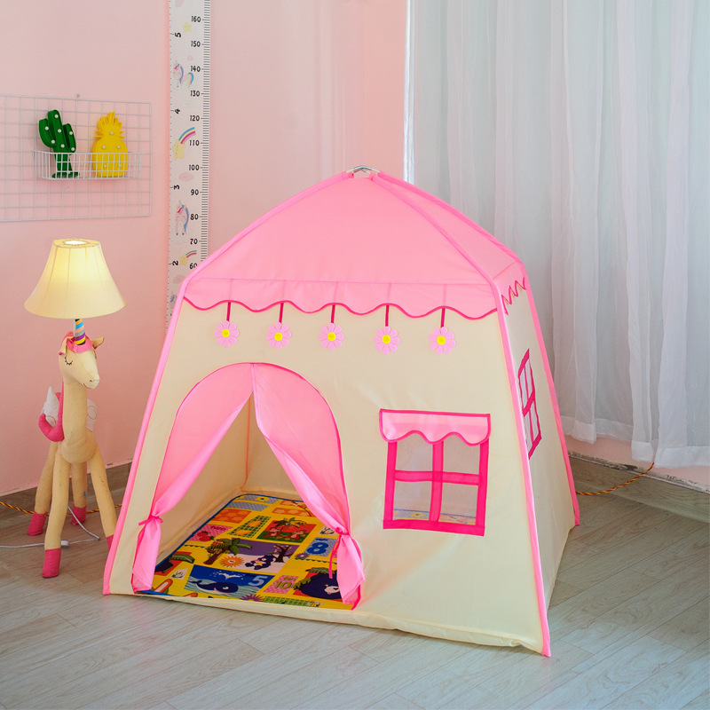 Carpa infantil en forma de flor, casa de juegos para bebés, casa de juguete para niñas, casa plegable para el hogar