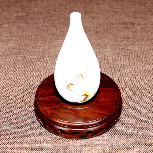 Flower pot mat potted gourd base tray solid wood round jade stone vase fish tank Buddha statue bottom bracket