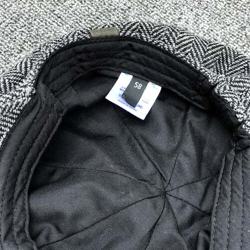 Small Beibei Striped Octagonal Hat Autumn and Winter Newsboy Hat British Retro Men Checkered Duckbill Beret Octagonal Hat