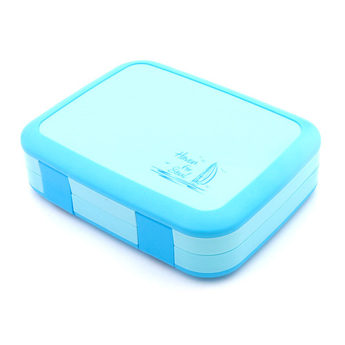 European and American children's portable five-compartment lunch box student lunch box Amazon model divided compartment student portable lunch box