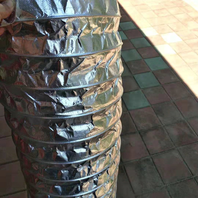 新风软管 双层铝箔软管 玻纤布铝箔复合软管