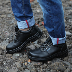 Manufacturer's wholesale safety shoes protective shoes work shoes insulated shoes for men leather anti-punch anti-puncture wear-resistant oil-resistant