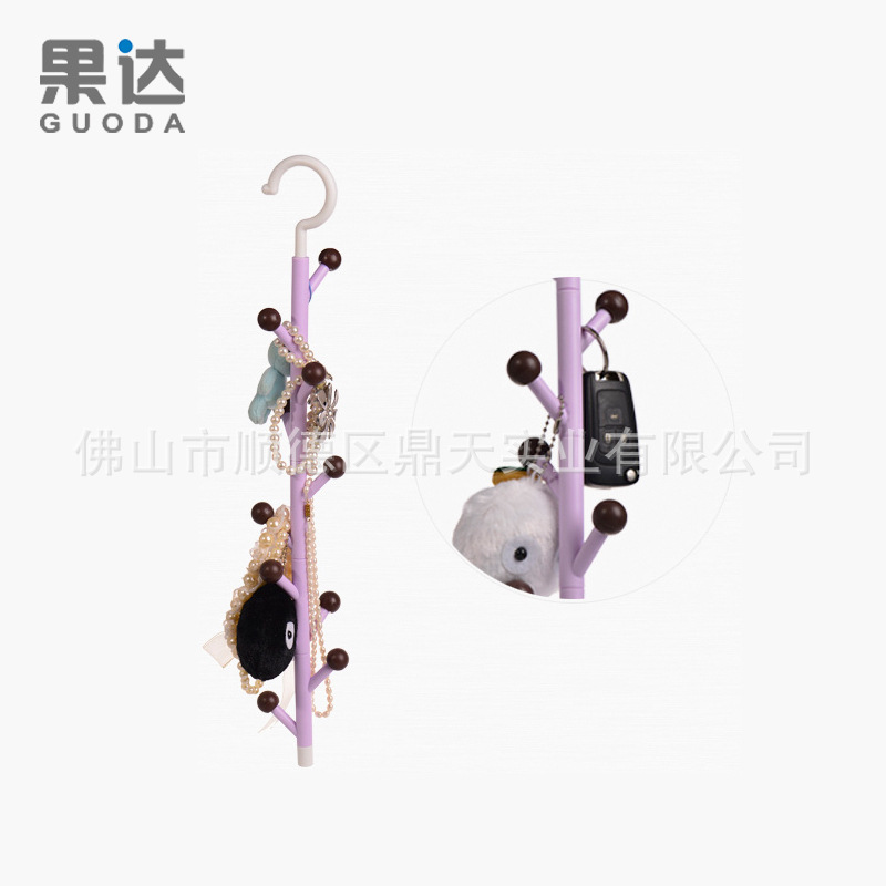 果达文创糖果树杂物挂钩 单节360度单独旋转 柜内收纳小物一目了|ms