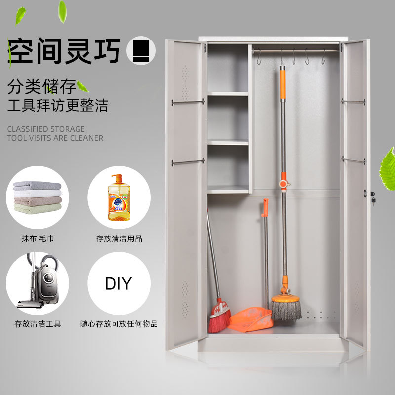 304 gabinete de limpieza gabinete sanitario doméstico acero sola puerta doble balcón limpieza artículos diversos trapeador herramientas sanitarias gabinete de almacenamiento