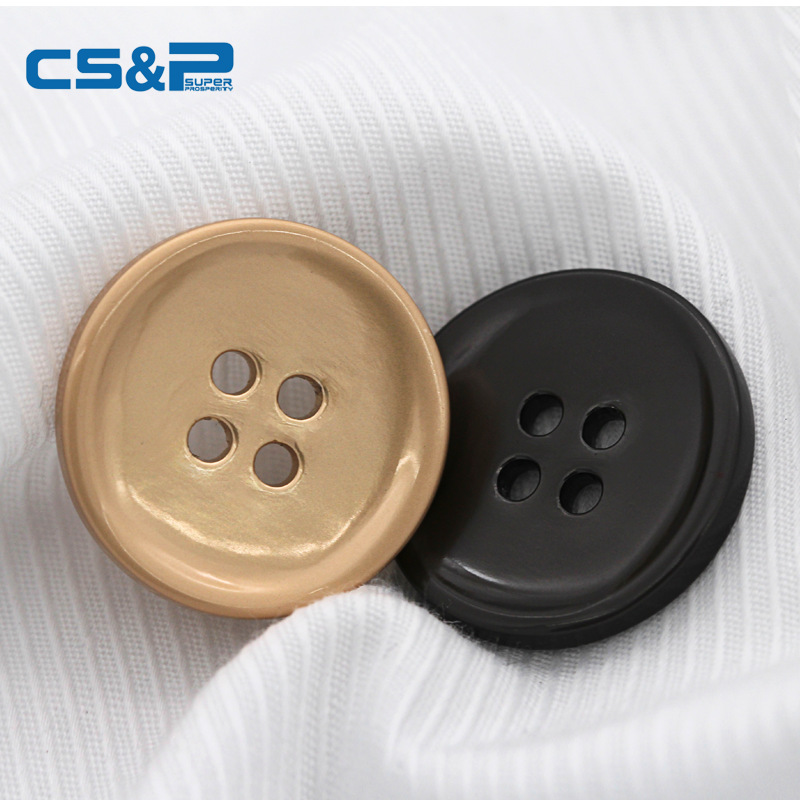 合金属20mm四眼手缝扣衬衫西装纽扣子圆形高档现货源头工厂