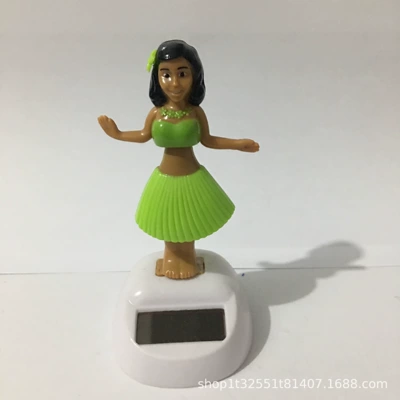 girl car ornaments solar: Car ornaments - light-green
