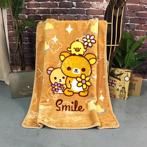 Factory direct sales double layer embossed cartoon children's blanket children's blanket infant gift blanket nap blanket knee blanket cloud blanket