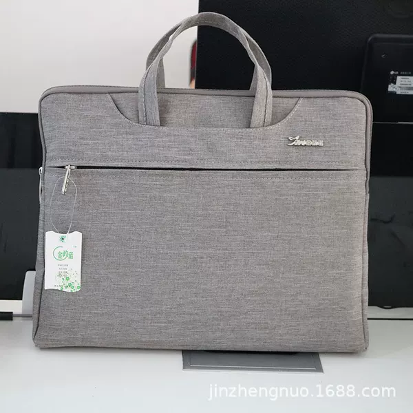 Jinzhengnuo 2 Factory Direct Sales 15.6inch Oxford Cloth Briefcase Document Bag Batch Printing Logo Computer Bag